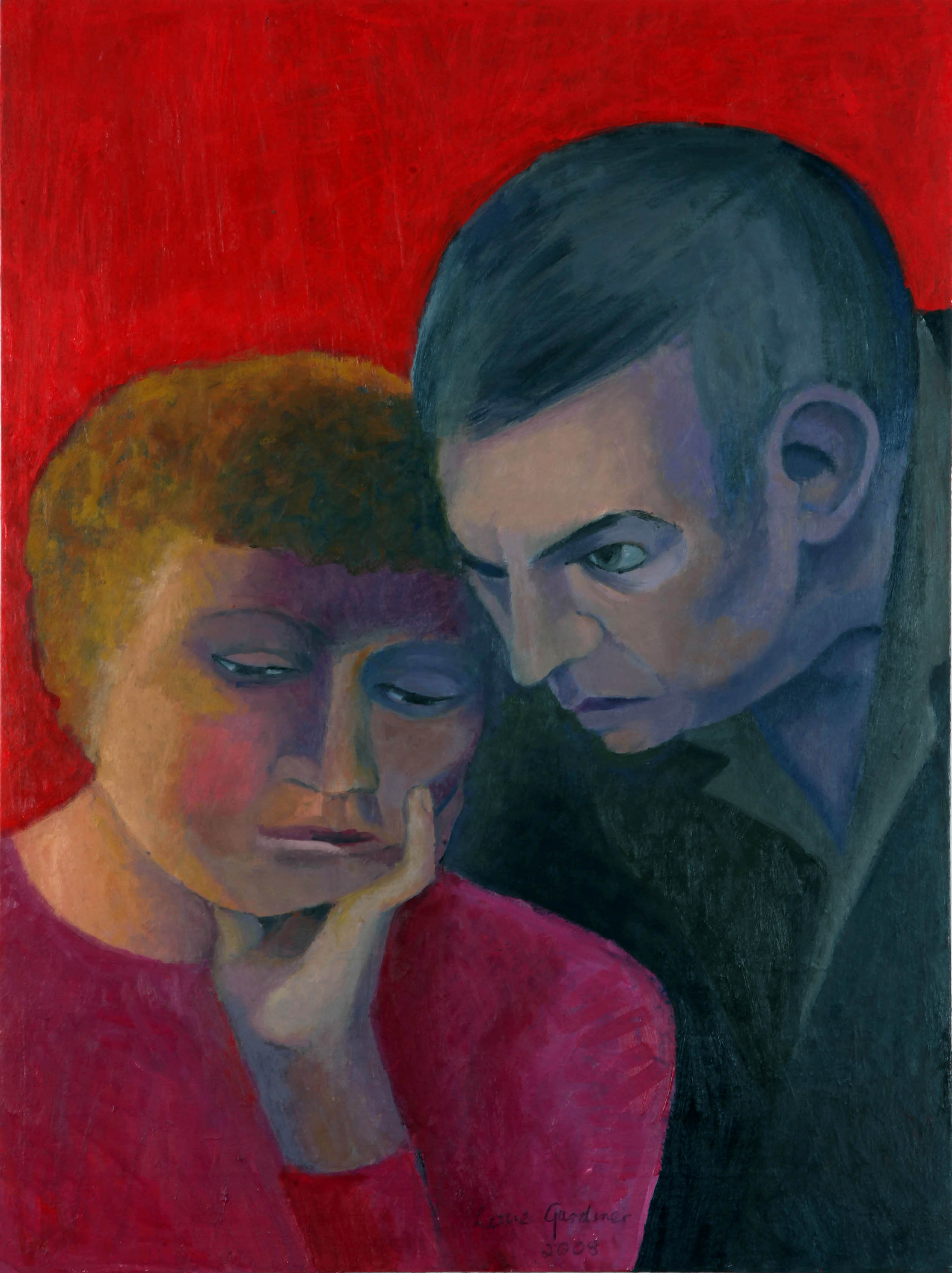 Couple (oil - 59x44cm) 