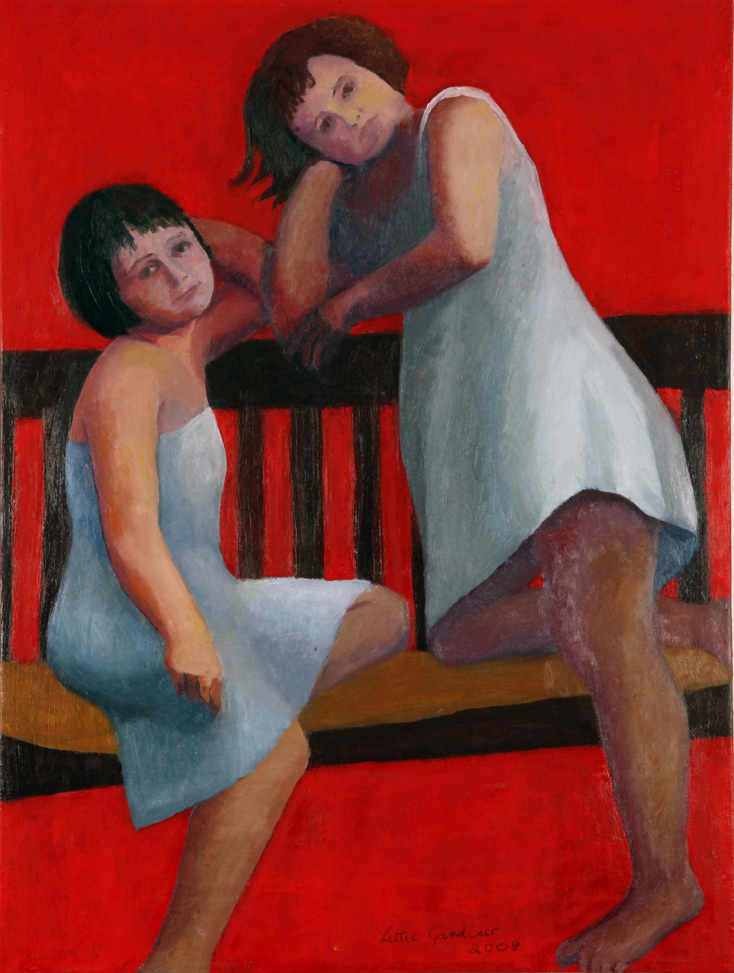 Sisters I (oil - 59x44.60cm) 