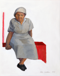 05 Lettie Gardiner - Caregiver I (oil paint on canvas 30cmX36.5cm)