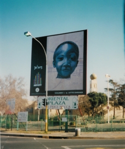 Large billboard at the Oriental Plaza, Johannesburg